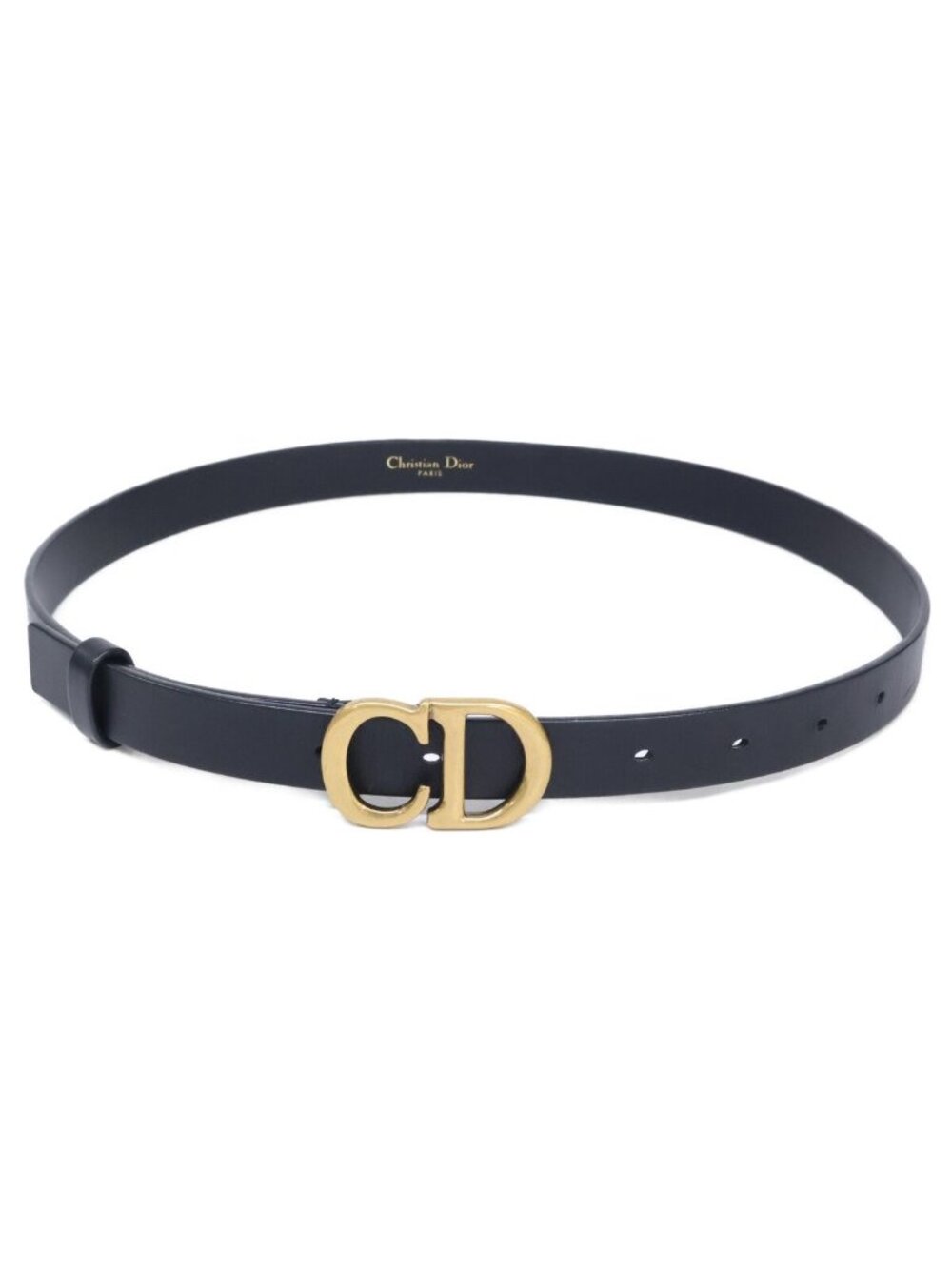 Dior CD Buckle Leather Narrow 75 Belt